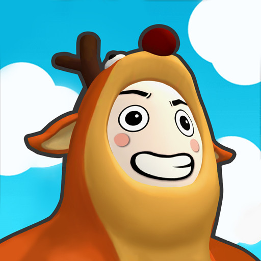 Super mascot man: Party animal icon