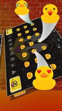 Cute Black Duck Cartoon Keyboard Theme🦆 screenshot 3
