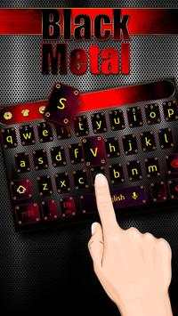 Black Metal Keyboard Theme screenshot 1