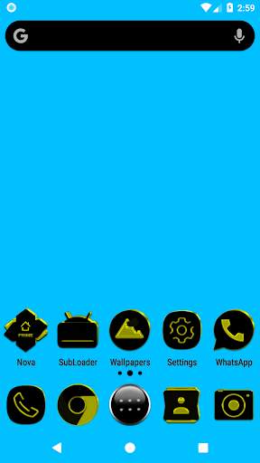 Black and Yellow Icon Pack screenshot 1