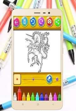 Coloring Unicorn Pony Page screenshot 2