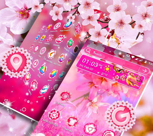 Sakura Launcher Theme screenshot 4