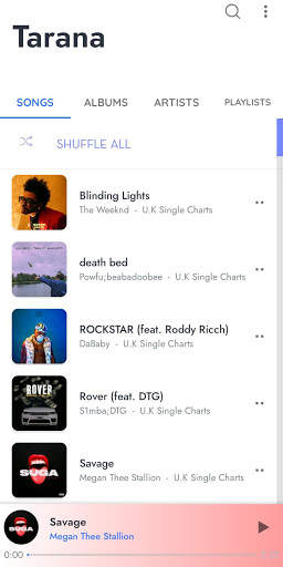 Tarana Music Player screenshot 1