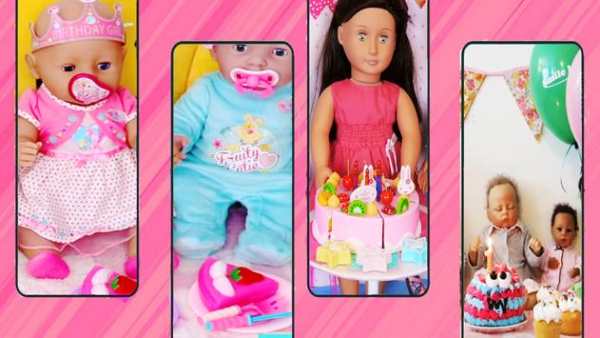 Funny Birthday Baby Doll Wallpaper screenshot 1