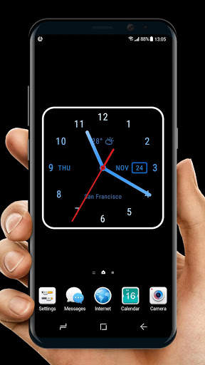 Live Wallpaper with Analog Clock 2018 screenshot 4