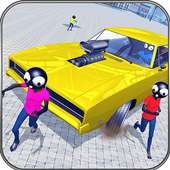 Stickman Destruction Car Driving 3D: Annihilation