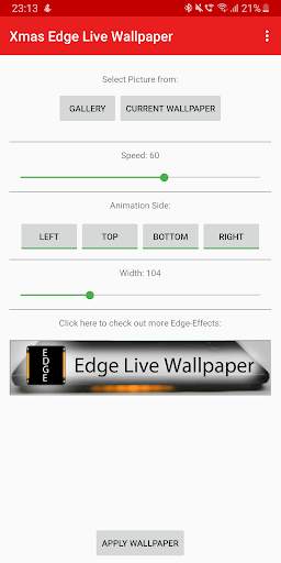 Xmas Edge Live Wallpaper (Edge Lighting S20, S21) screenshot 7