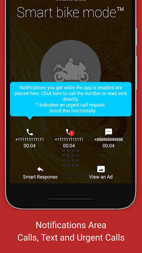 Smart bike mode Auto Responder - Maps, Media & Sms screenshot 6