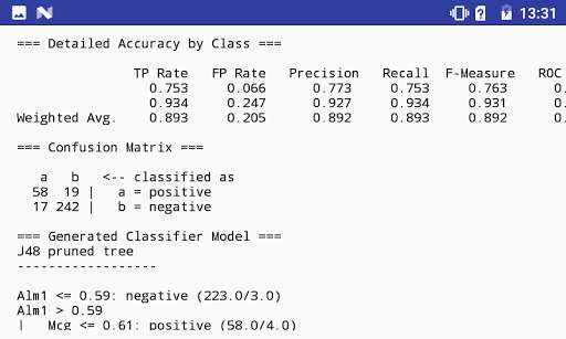 DataLearner - Data Mining Software for Android screenshot 4