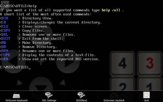 gDosBox - DOSbox for Android скриншот 2