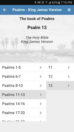 Psalms - King James Version (Audio) скриншот 4