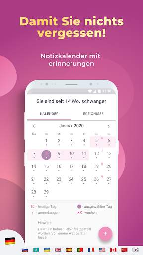 AMMA Schwangerschafts-App: Geburtstermin-Tracker screenshot 4