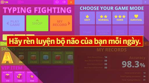 Trận chiến chữ(Typing Fighting) screenshot 6
