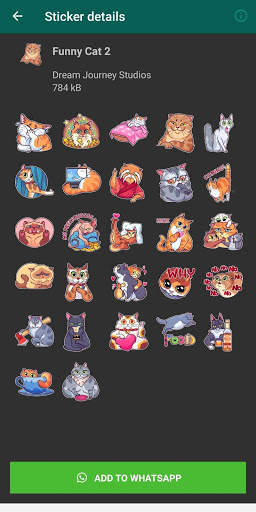 Cute & Funny Cat Sticker For WhatsApp - WAStickers screenshot 7
