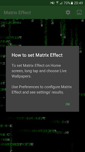 Matrix Effect Live Wallpaper screenshot 4