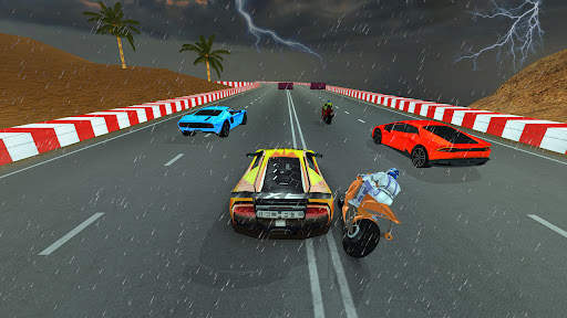 Auto gegen Radrennen screenshot 2