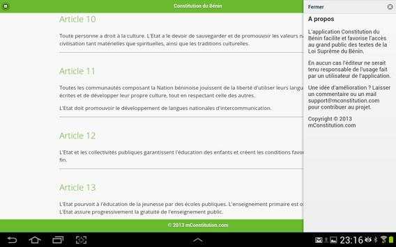 Constitution du Bénin скриншот 10