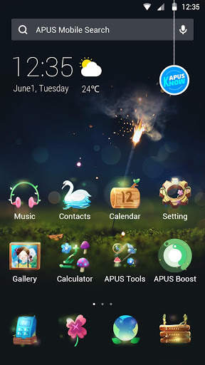 Music|APUS Launcher theme screenshot 1