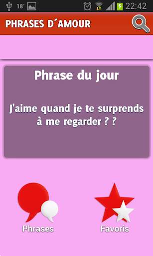 Phrase damour pour Whatsapp screenshot 1