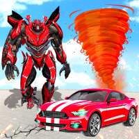 Tornado Robot Car Transform Shooting Games
