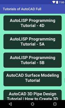 AutoCAD Tutorials for beginners Full Complete 3 تصوير الشاشة