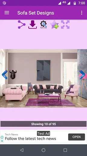 Sofa Set Designs Gallery screenshot 4