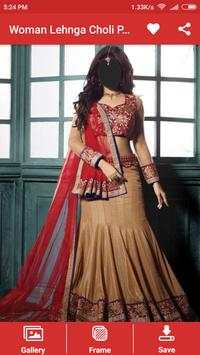 Woman Lehnga Choli Photo Montage screenshot 3