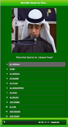 Murottal Mp3 Ahmad Saud (Offline) screenshot 2