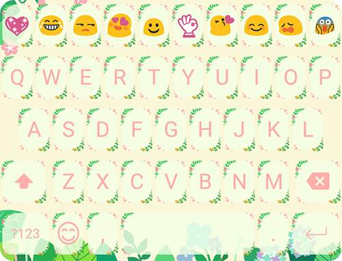 Spring Garden Emoji Keyboard screenshot 5