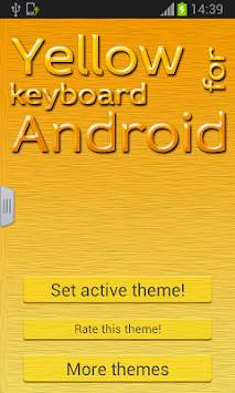 Yellow Keyboard for Android screenshot 1