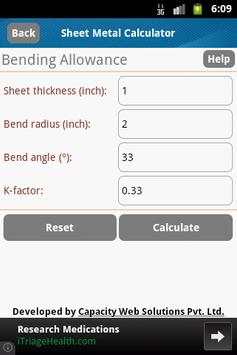 Sheet Metal Calculator screenshot 4