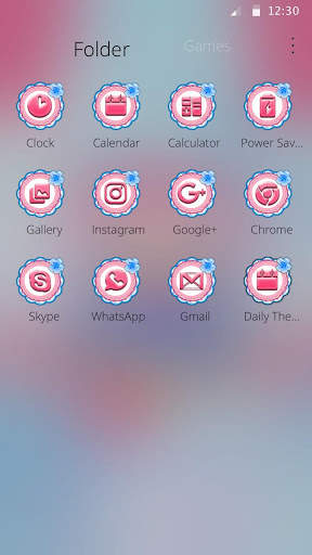 Cute Pink Owl Theme screenshot 3