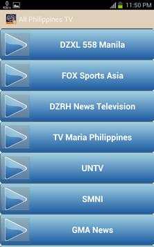 All Philippines TV Channel स्क्रीनशॉट 4