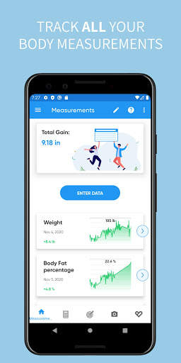 Body Measurement, Body Fat and Weight Loss Tracker screenshot 1
