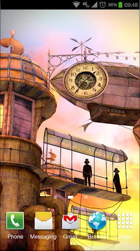 3D Steampunk Travel Pro lwp screenshot 1