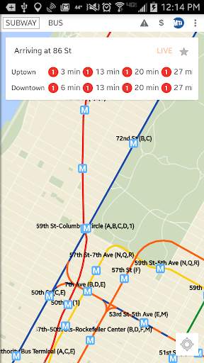 NYC Bus & Subway Live screenshot 1