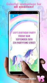 Unicorn Invitations App screenshot 3