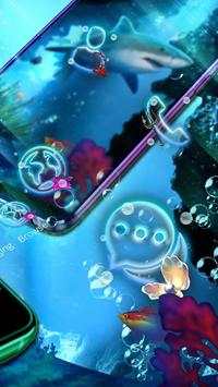3D Blue Shark Parallax Theme screenshot 1