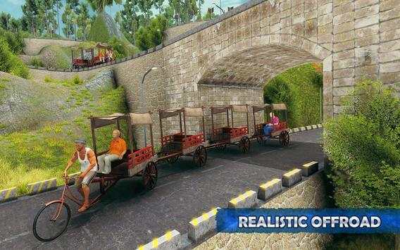 Offroad Bicycle Rickshaw Driving Simulator 2018 screenshot 4