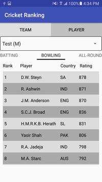 Cricket Ranking screenshot 3
