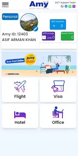Amy - Online Travel Agency screenshot 2
