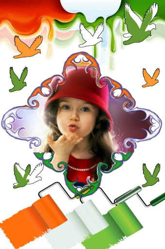 India Flag Theme Photo frames & Live Wallpaper 3 تصوير الشاشة