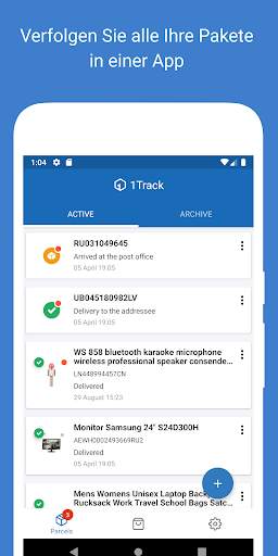 Verfolgen Sie Ihre Pakete - 1Track screenshot 1