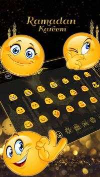 Gold Ramadan Kareem keyboard Theme screenshot 3