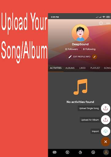 DeepSound - Play Music, Audio & New Songs screenshot 2