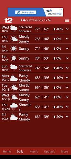 WDEF News 12 Weather screenshot 3