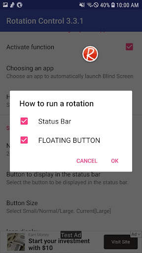 Screen rotation control screenshot 4