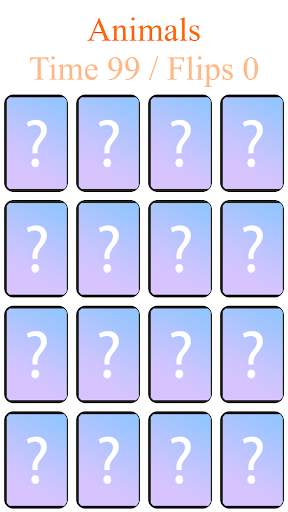 Free Memory Games - Animals screenshot 2