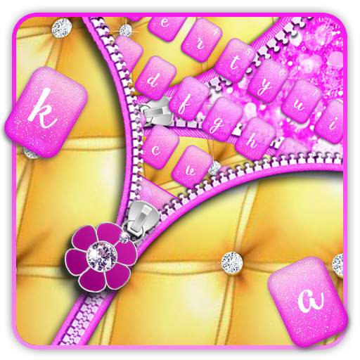 Pink Gold Zipper Theme 10001002