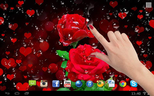 Red rose live wallpaper screenshot 4